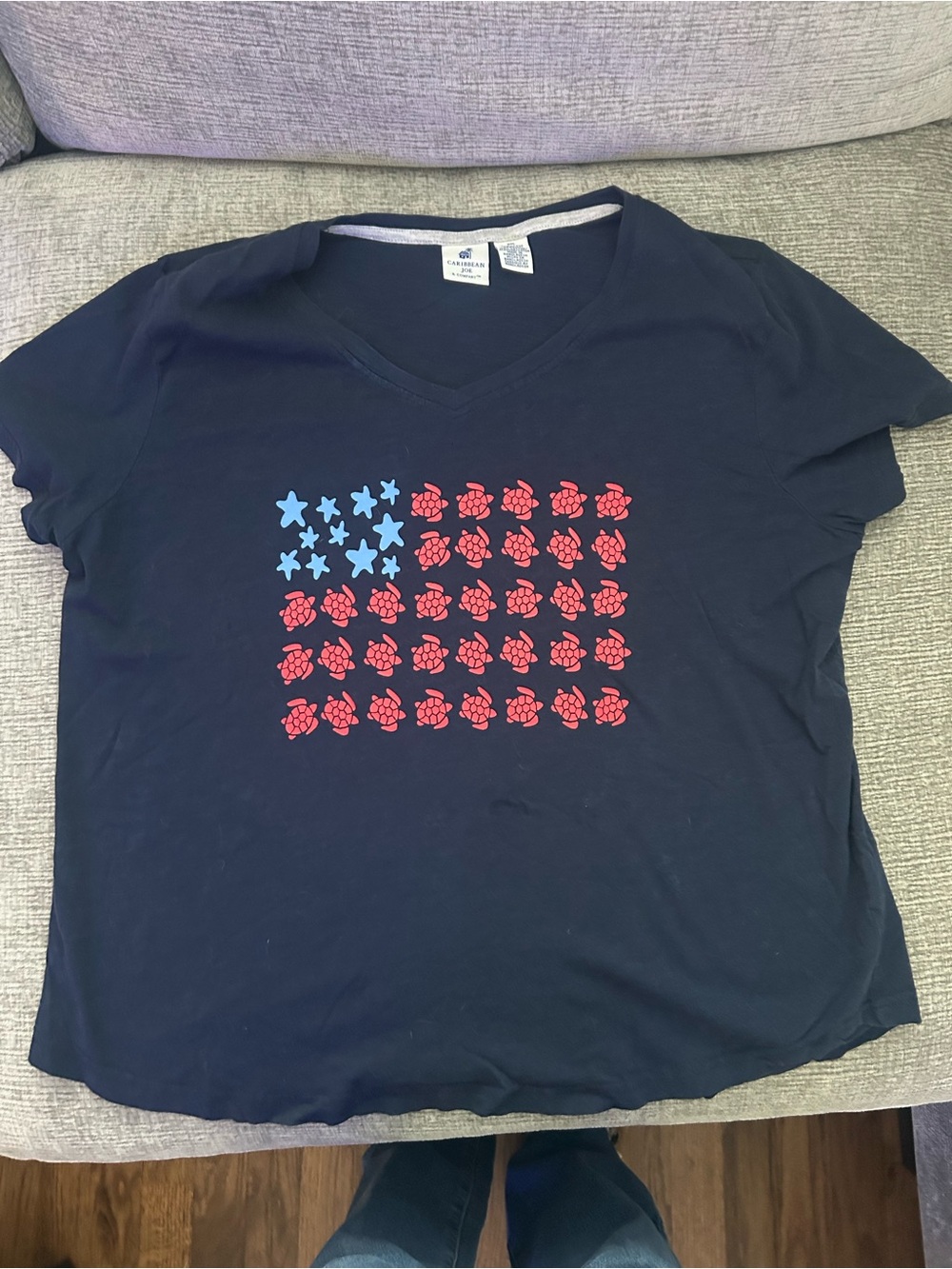 Caribbean Joe Navy Turtle Tee